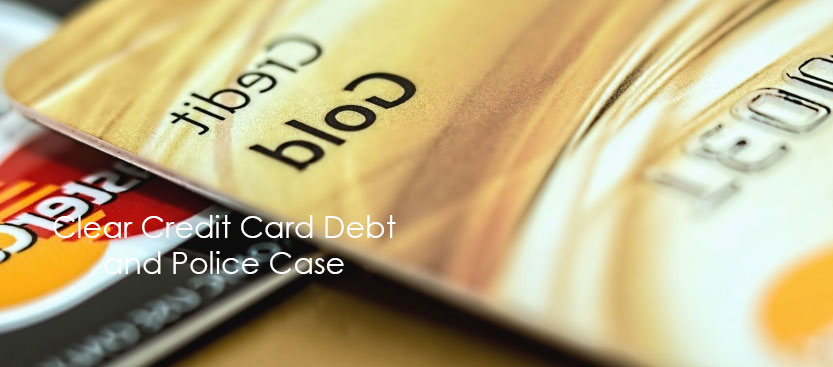 clear credit card and police case